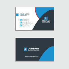 Modern corporate business card design template 
