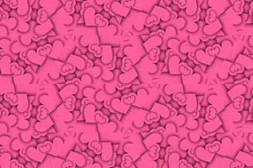 Love pattern background. seamless pattern with hearts