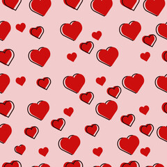 seamless pattern for valentine's day, holiday and wedding. Design for postcard
