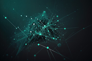 Fototapeta premium Network connection concept. Background. Generative AI