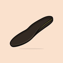 Comfortable shoes arch support insoles vector illustration.