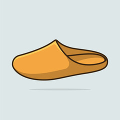 Slippers cartoonish vector illustration design.