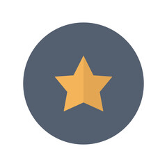 Star icon, Flat vector illustration for web and mobile interface, EPS 10