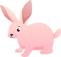 Rabbit . Cute cartoon character .