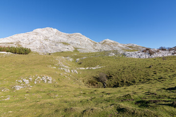 Fototapeta premium View from Arriurdin mountain in the Basque Country (Spain)