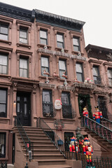 Brooklyn typical facades & row houses in an iconic neighborhood of Brooklyn. Park Slope, New York