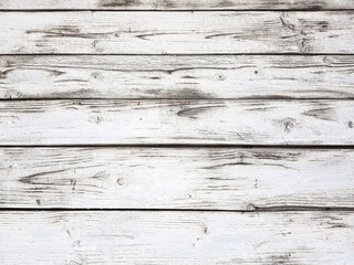 White vintage wood horizontal planks texture boards background