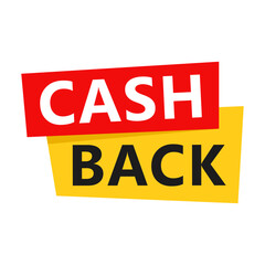 Fototapeta premium Cash Back sale label. Vector illustration