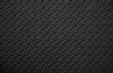 black iron paper texture panorama. Steel floor. Background image. Copy space design. Steel pattern for making non-slip floors.