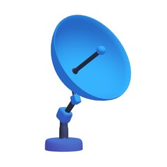 Radar. Directional radio antenna with satellite dish. Astronomy radio telescope.