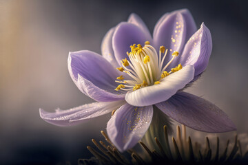 Ethereal Spring Flower - Pasque flower Pulsatilla