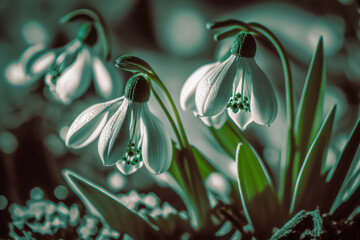 Ethereal Spring Flower - Snowdrops Galanthus