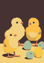 Set of Easter backgrounds.