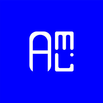 AML letter logo abstract creative design. AML unique design	
