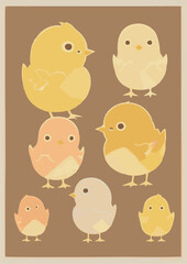 Set of Easter backgrounds.