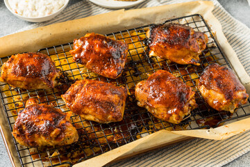 Homemade Healthy BBQ Chicken Thighs