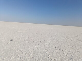Rann of kutch sand dunes of white dessert 