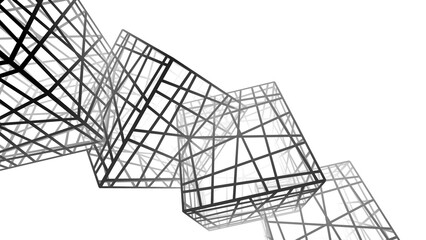 Abstract geometric shape digital 3d background