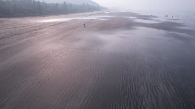 Aerial footage of Harnai beach at Dapoli, located 200 kms from Pune on the West Coast of Maharashtra India.