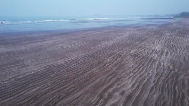 Aerial footage of Harnai beach at Dapoli, located 200 kms from Pune on the West Coast of Maharashtra India.