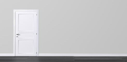 closed door wall 3D