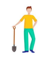 Volunteer people cleaning plastic garbage, plant trees in city park. Vector flat illustration with people picking up litter rubbish outdoor cleaning nature. Altruistic activity, environment protection
