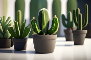 cactus in a pot- Generative Ai