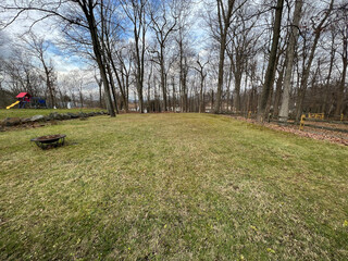 backyard in Northern America in early winter