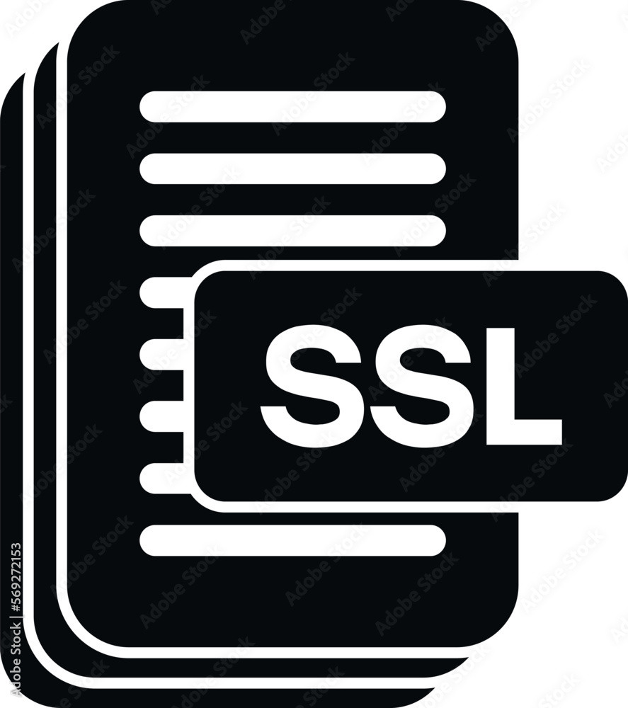 Poster ssl certificate icon simple vector. web data. internet safety
