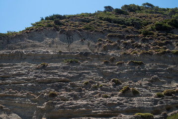 Mediterranean landscape of island of Rhodes