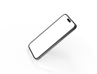 realistic smartphone template mockup for user experience presentation. Stylish concept design for websites, applications and landing pages.