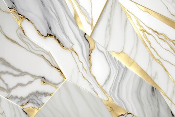  a white and gold marble wallpaper with gold trimmings and a black and white marble pattern on the bottom of the wall and bottom of the wall.  generative ai