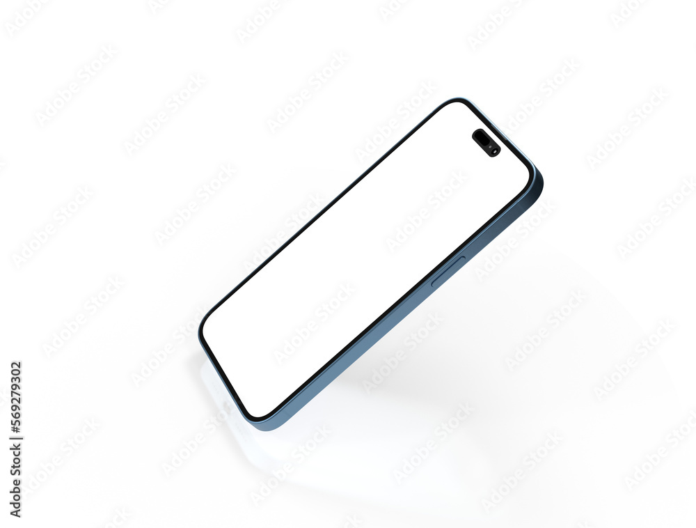 Aufkleber realistic smartphone template mockup for user experience presentation. Stylish concept design for websites, applications and landing pages.
