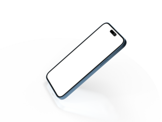 realistic smartphone template mockup for user experience presentation. Stylish concept design for websites, applications and landing pages.