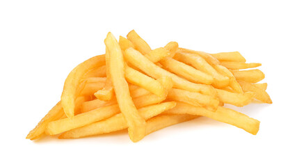 French fries isolated on transparent background. PNG