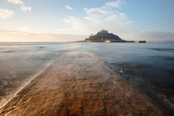 St Michaels Mount, Cornwall, England, United Kingdom Seacape Stock Photo