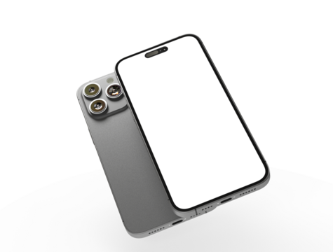 realistic smartphone template mockup for user experience presentation