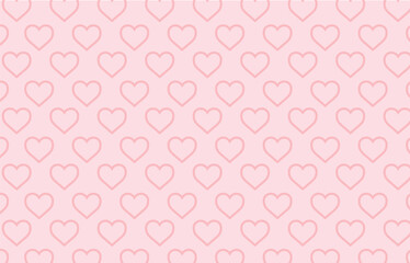 seamless pattern with pink hearts