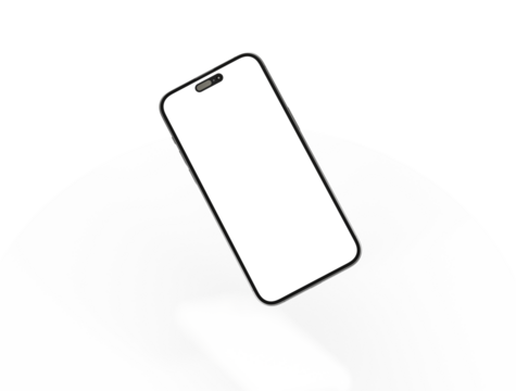 Modern frameless smartphone Mock up