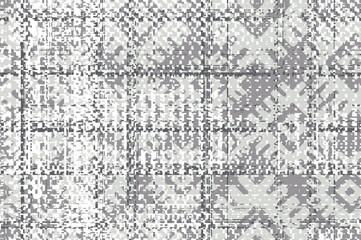 Silver Abstract vector distressed pattern background vector design, Patchwork Graphic Motif Brushed Background. Seamless geometric textured Decorative textile living style home fabric rug, area cover 