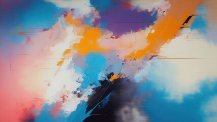 Obraz premium colorful abstract background - generative ai illustration