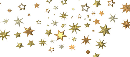 stars background, sparkle lights confetti falling. magic shining Flying christmas stars on night
