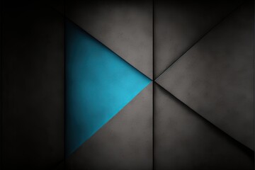 Abstract background with blue and black triangles