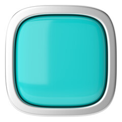 3D button. Empty button. 3D illustration.