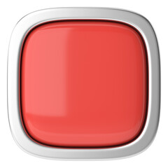 3D button. Empty button. 3D illustration.