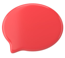 Speech bubble. Chat bubble. 3D illustration.