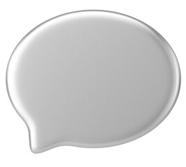 Speech bubble. Chat bubble. 3D illustration.