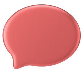 Speech bubble. Chat bubble. 3D illustration.