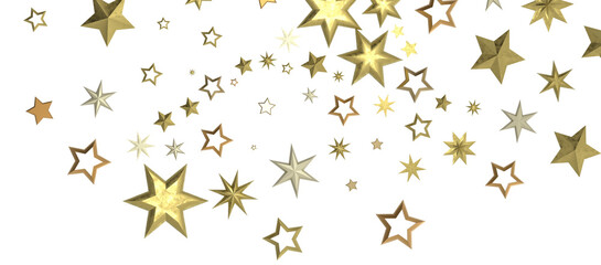 stars background, sparkle lights confetti falling. magic shining Flying christmas stars on night