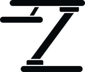 Workspace fit icon simple vector. Table sit. Correct position